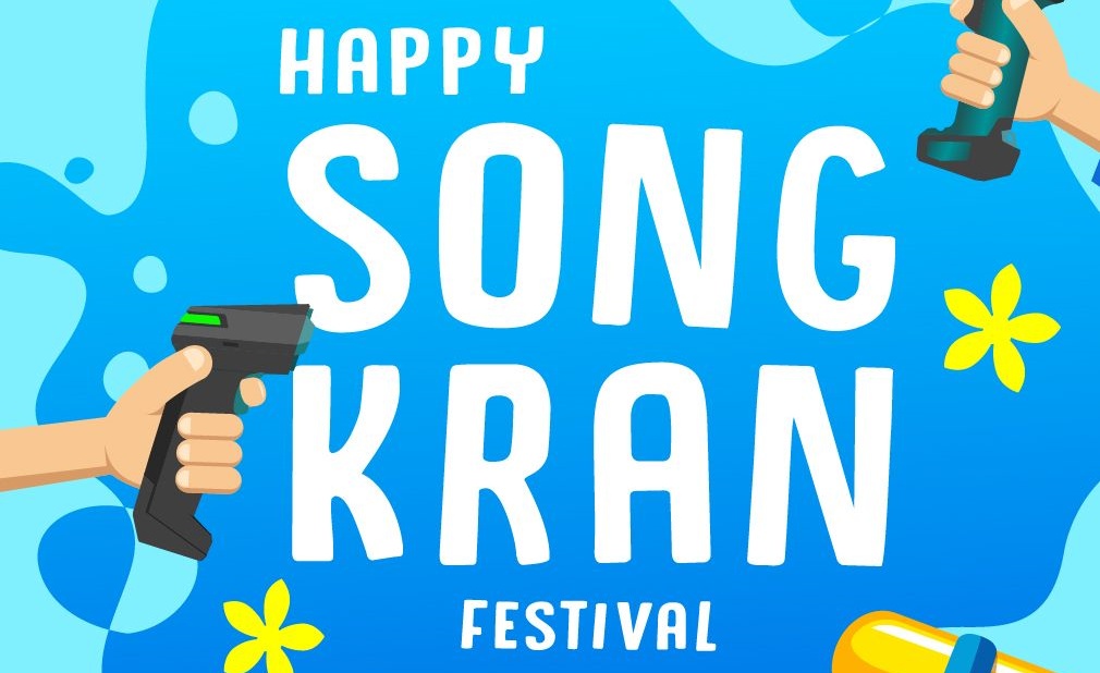 Happy Songkran Festival 2024 in Thailand